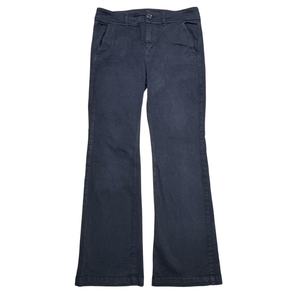 American Eagle Outfitters Navy Flare Pants Women’s 12 Short